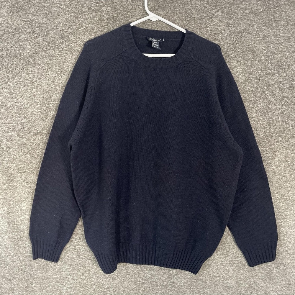 Blumarine Uomo Sweater Mens 2XL Blue Wool Polyamide Crewneck Pullover Italy